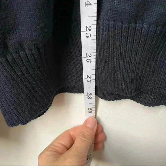 Alex Cannon Navy Blue 100% Cotton Turtleneck Sweater - Size XL - Picture 9 of 11